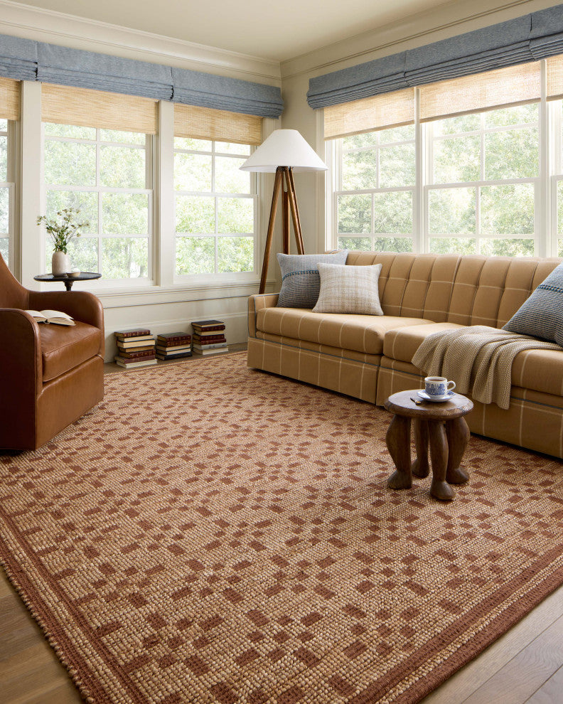 Chris Loves Julia x Loloi Judy Natural / Spice 2'-6" x 7'-6" Runner Rug