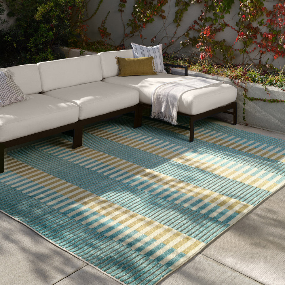 Jaipur Living Nori Geometric Blue Area Rug, 7''6"x9''6"