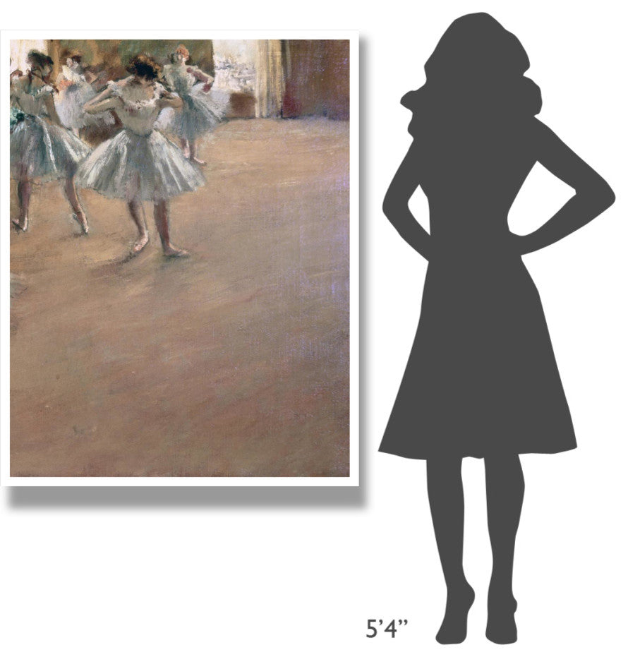 "Danseuses Montant Un Escalier (right)" Paper Print by Edgar Degas, 38"x50"