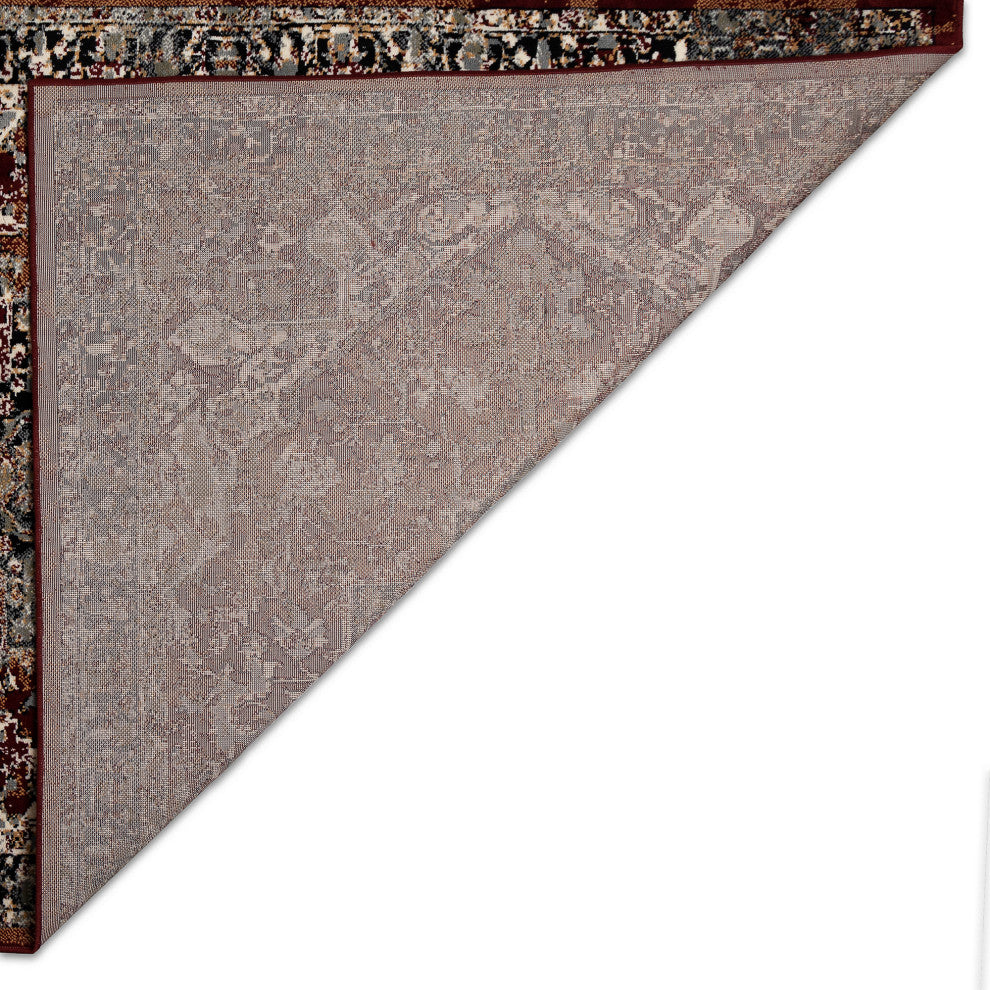 Aurora Medallion Indoor Rug, Red, 1'11"x7'6" Runner