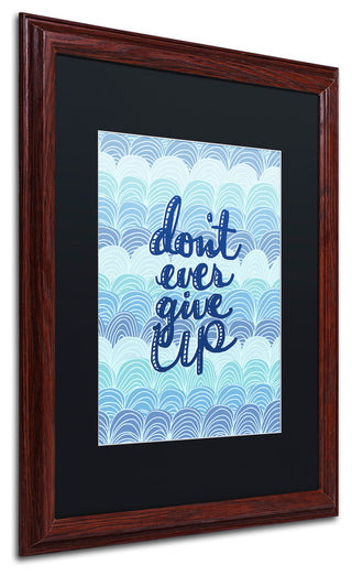 Elizabeth Caldwell 'Don't Give Up Waves' Art, Wood Frame, Black Mat, 16x20