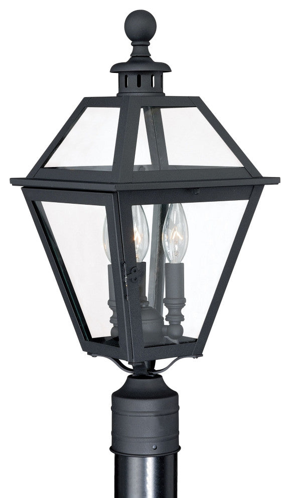 Vaxcel Nottingham 9" Outdoor Post Light, Textured Black