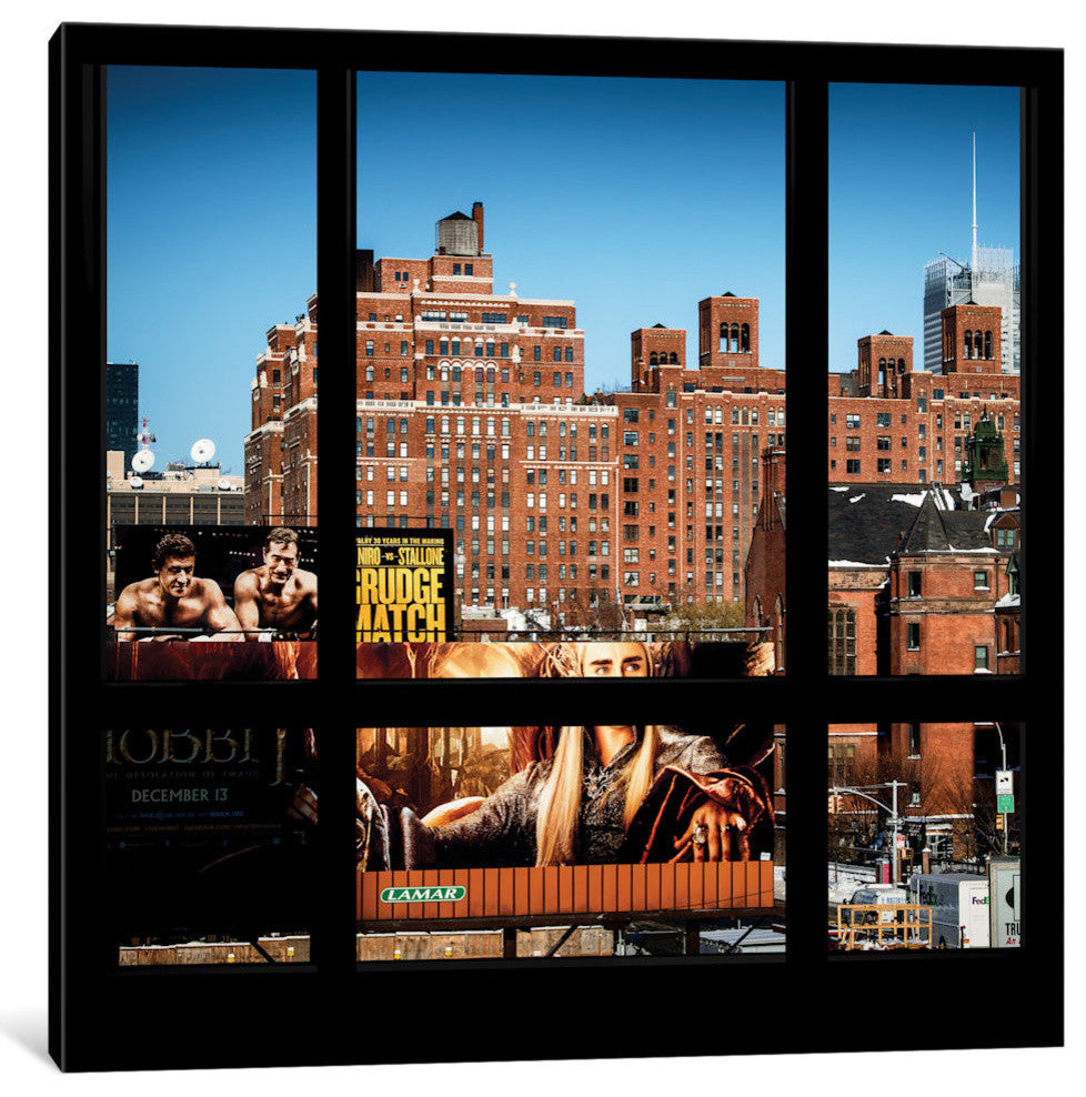 "Manhattan Buildings Window View" by Philippe Hugonnard, 12x12x1.5