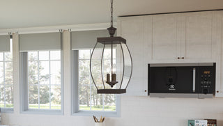 Quoizel OAS1509 Oasis 3 Light 9"W Mini Pendant - Medici Bronze
