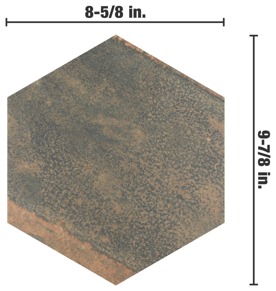 Maheno Hex Mix Porcelain Floor and Wall Tile