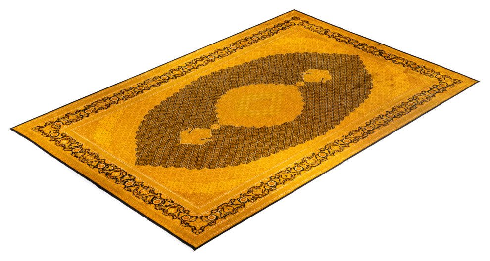 Fine Vibrance, One-of-a-Kind Handmade Area Rug Black, 18'7"x11'10"