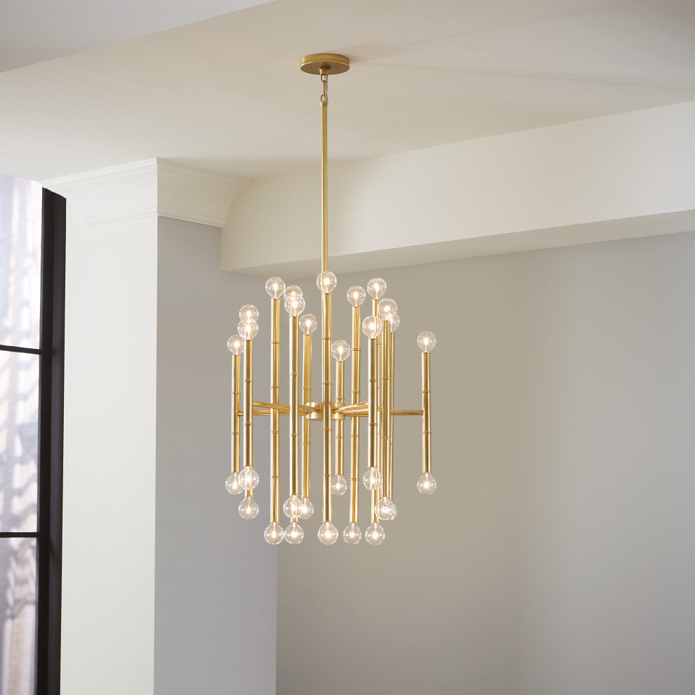 Meurice Chandelier, Modern Brass
