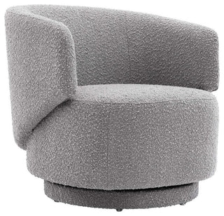 Celestia Boucle Fabric Swivel Chair