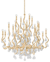 Corbett Lighting 414-48 Aveline 20 Light 48"W Crystal Candle - Gold Leaf