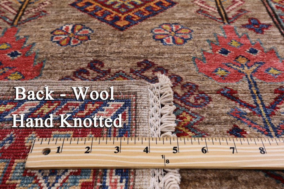 Super Kazak Hand Knotted Wool Runner Rug 2' 8" X 10' 1" Q7497