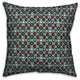 Tiny Paisley Pattern, Blue Throw Pillow, 20"x20"
