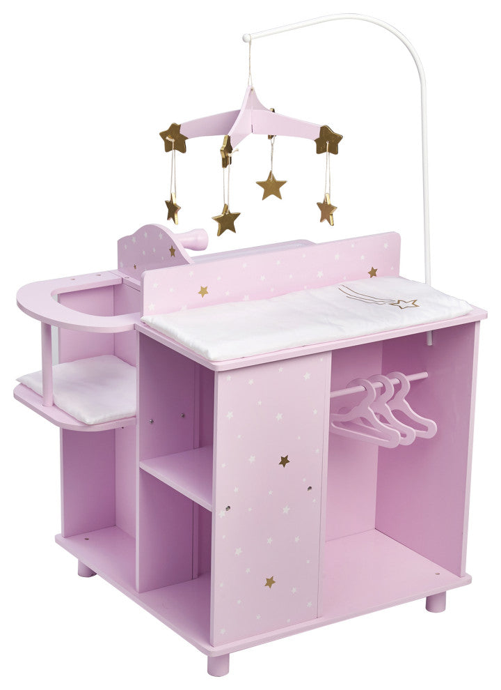 Stars Baby Doll Changing Station with Storage