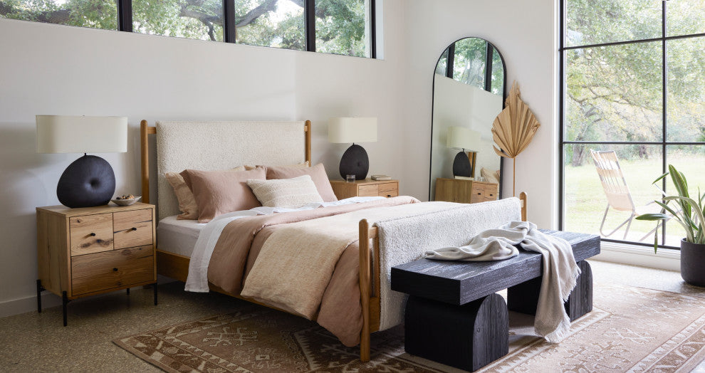 Georgina Floor Mirror-Iron Matte Black
