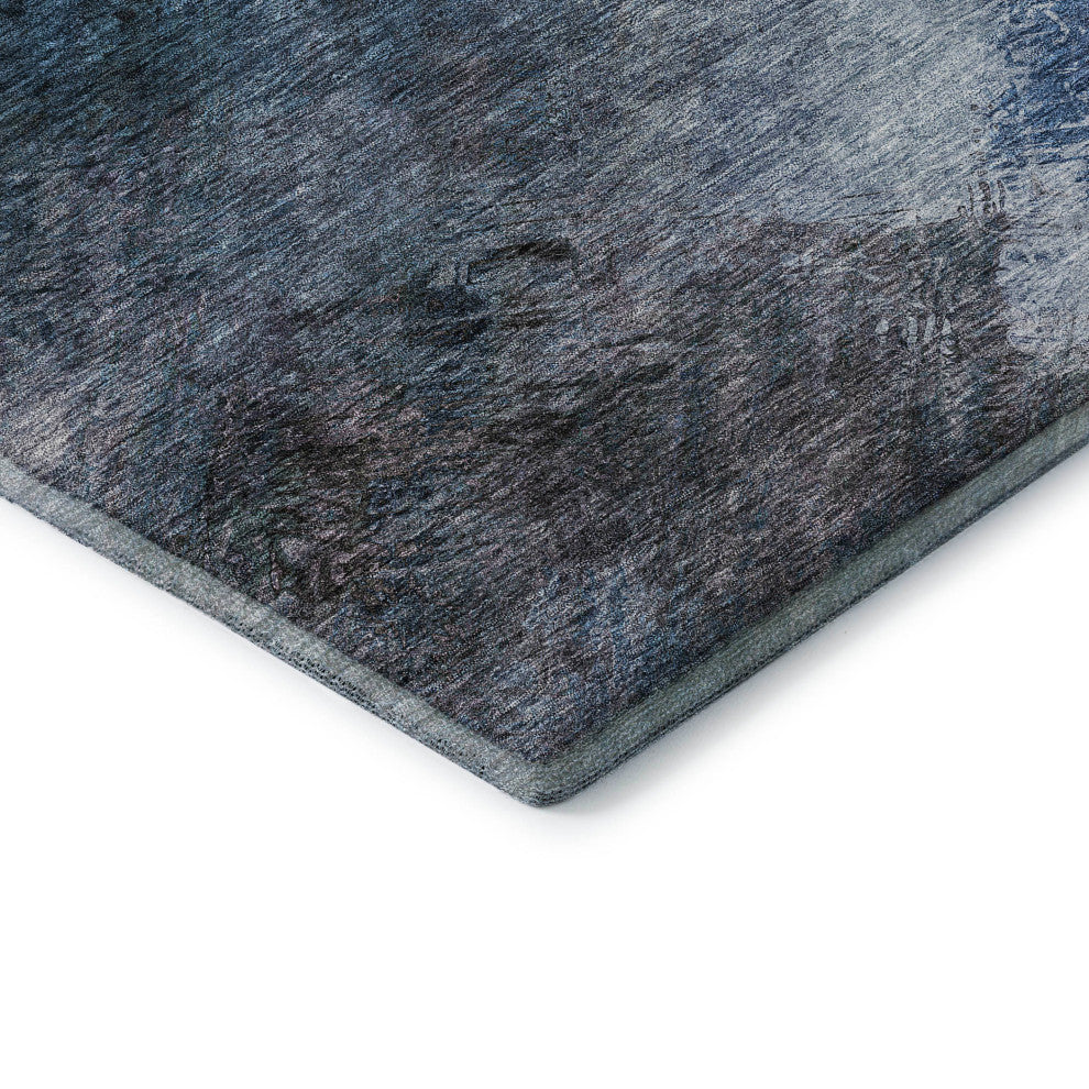 Premium Machine Washable Mayfield AMF590 Blue 8' x 10' Rug