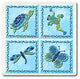 Confetti Peel and Stick Tiles, 4-Piece Set