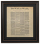 Framed Ben Franklin's Way to Wealth