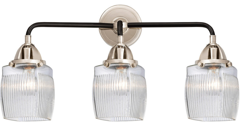 Innovations 288-3W-BPN-G302 3 Light Bath Vanity Light, Black Polished Nickel