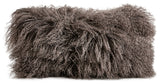 Tibetan Lambskin 11"x22" Cushion, Portabella
