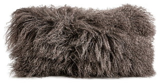 Tibetan Lambskin 11"x22" Cushion, Portabella