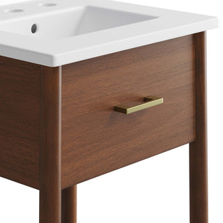 Zaire 18" Bathroom Vanity - Walnut White
