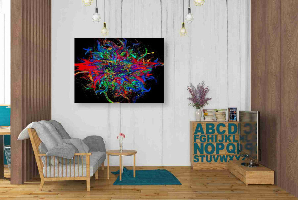 Epic Graffiti "Big Bang" Giclee Canvas Wall Art, 34"x26"