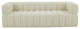 Safavieh Couture Calyna Channel Tufted Boucle Sofa, Cream