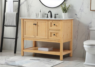 Matilda 22" Transitional Driftwood-Light Bathroom Vanity, Natural Wood
