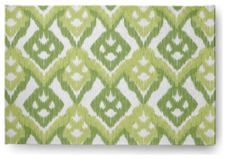 Hipster Soft Chenille Area Rug, Green, 4'x6'