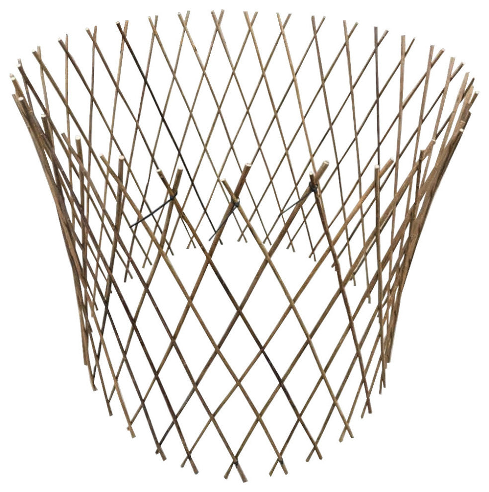 Circular Willow Lattice Fence, 30"x60"