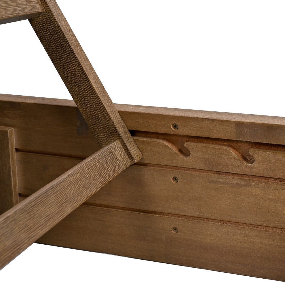 Safavieh Couture Indoor-Outdoor Barbados Chaise Lounge, Natural/Beige