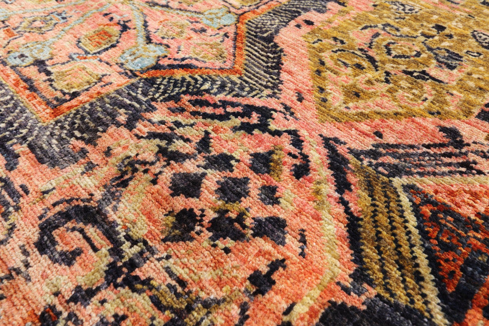 Modern Wool and Silk Hand Knotted Rug 6' 0" X 9' 0" Q7334