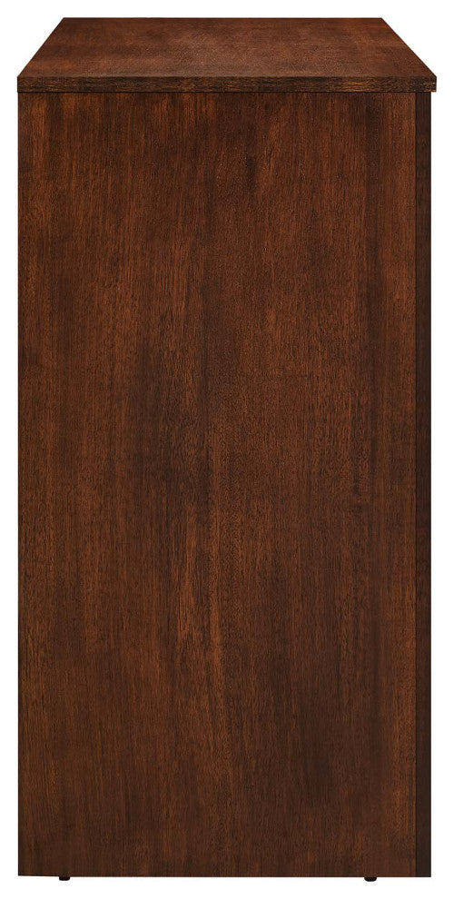Appia 3-Door Arched Door Sideboard Storage Cabinet - Walnut