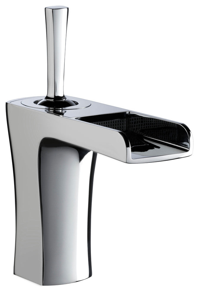 Flow Bathroom Faucet Highly Reflective Polished Chrome