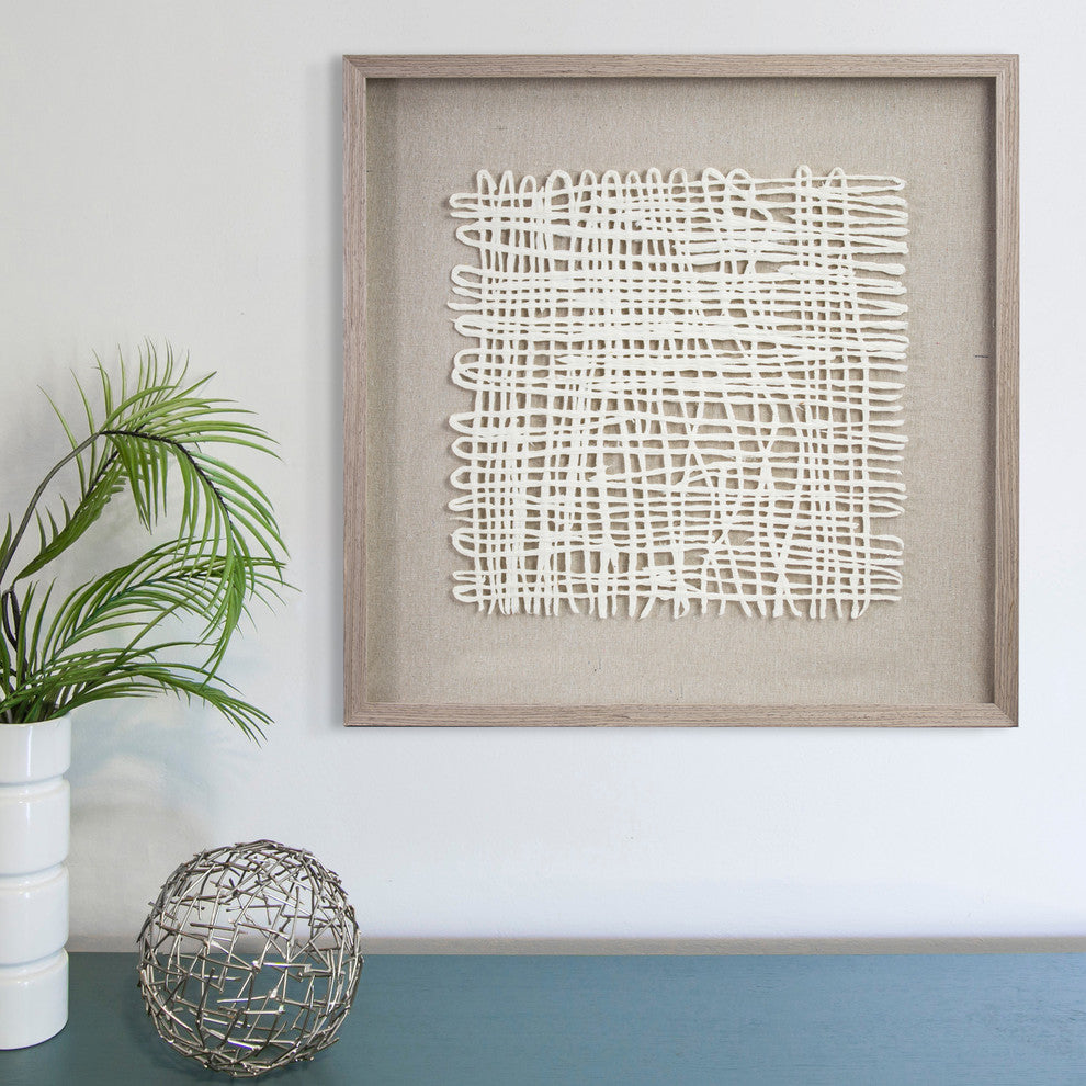 Handmade Rice Paper Wall Art (24" x 24")
