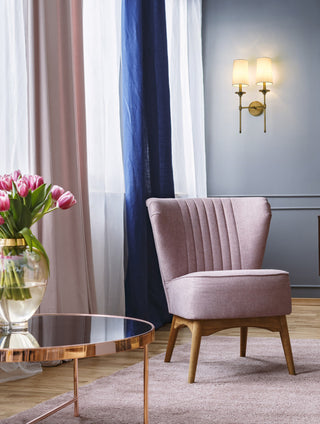 Z-Lite Emily 2 Light Wall Sconce, Rubbed Brass