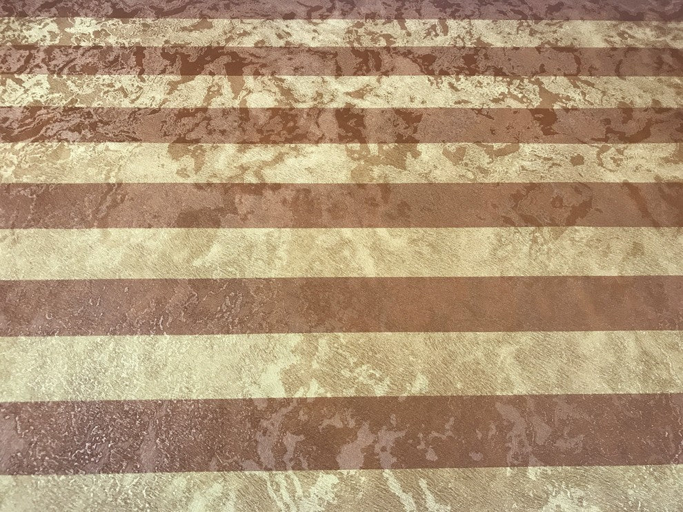 300065 Gold Cooper Bronze Stripe Portofino Wallpaper, Triple Roll - 75 Sq.ft