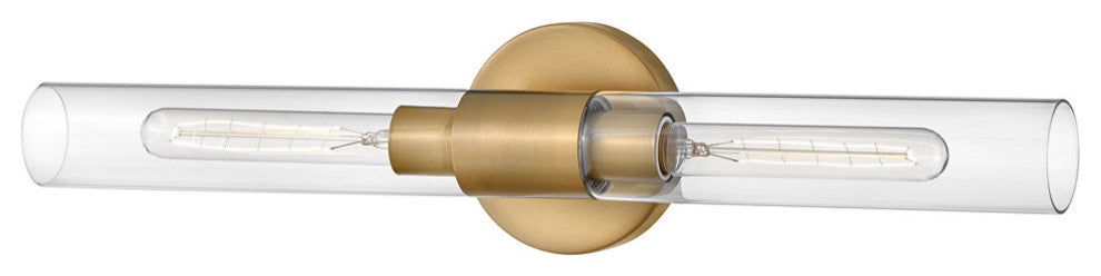 Lark 85402 Shea 2 Light 24"W Horizontal Bathroom Vanity Light - Black