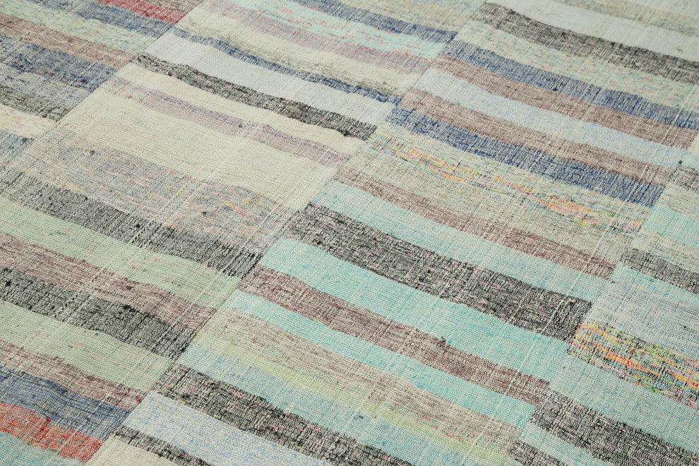 Rug N Carpet - Handmade Anatolian 5' 11'' x 9' 8'' Vintage Patchwork Kilim Rug