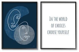 In The World Choose Yourself Two Faces,16 x 20