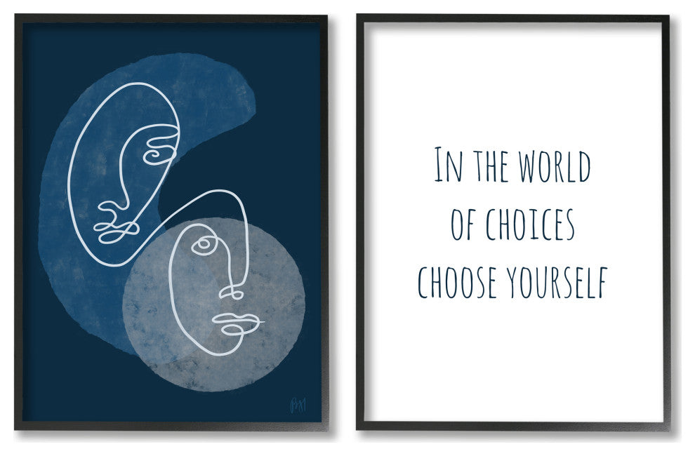 In The World Choose Yourself Two Faces,16 x 20