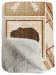 Laural Home Country Cabin Sherpa Throw Blanket