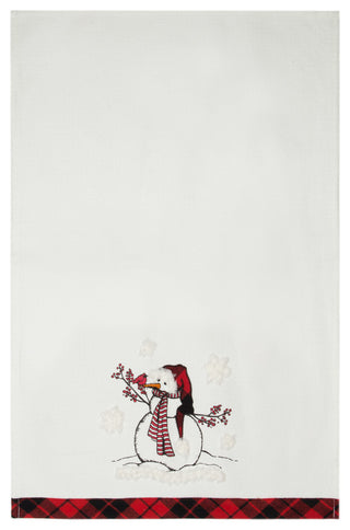 Snowman Christmas Tea Towel, 17"x27"