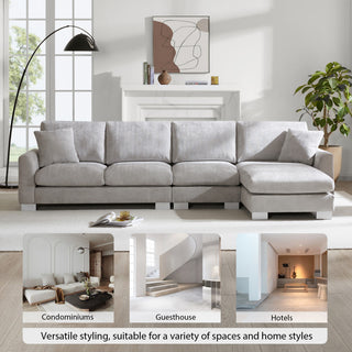 Gewnee 119*55" Modern Oversized Sectional Sofa