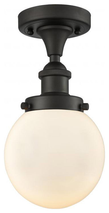 Innovations Lighting 916-1C-OB-G201-6 Beacon 1 Light 6" Semi-Flush Mount
