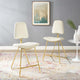 Ponder Counter Stool Performance Velvet Set of 2-Ivory