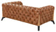 Crafters and Weavers Olivia Tufted Chesterfield Sofa, Brown, Love Seat