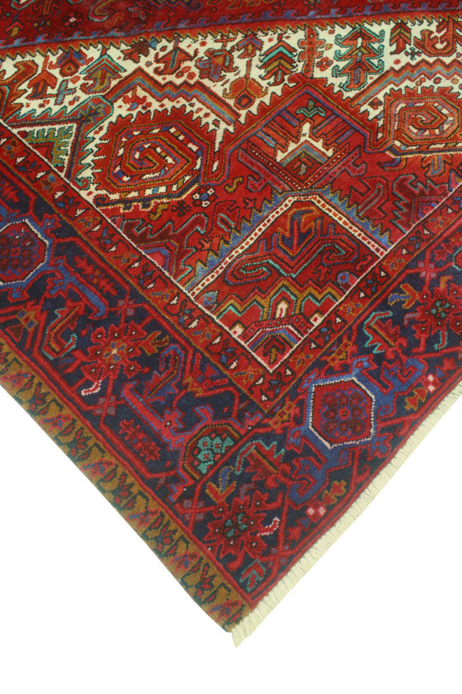 Vintage Heriz Dudley Red/Charcoal Rug, 10'0x12'7