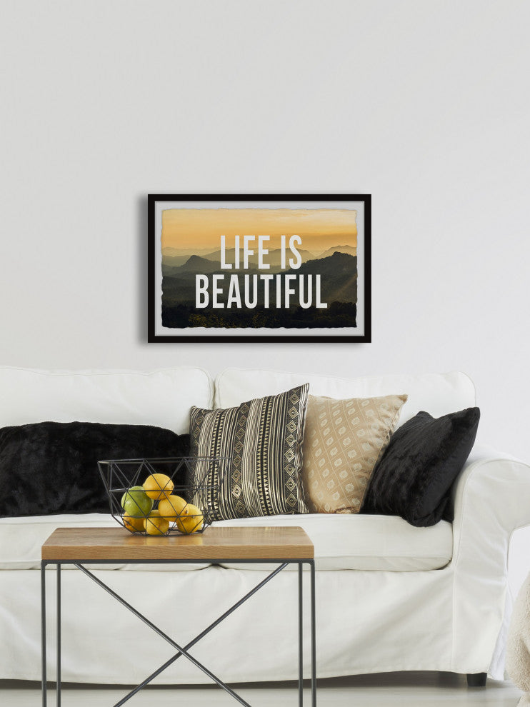 "Life Is Beautiful II" Framed Painting Print, 36x24
