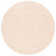 Safavieh Braided Collection BRD800B Rug, Beige, 3'' X 3'' Round