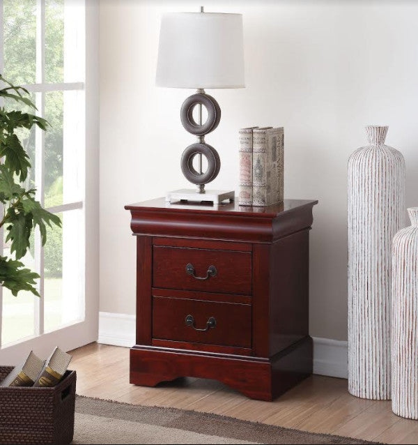 Acme Louis Philippe Nightstand Cherry